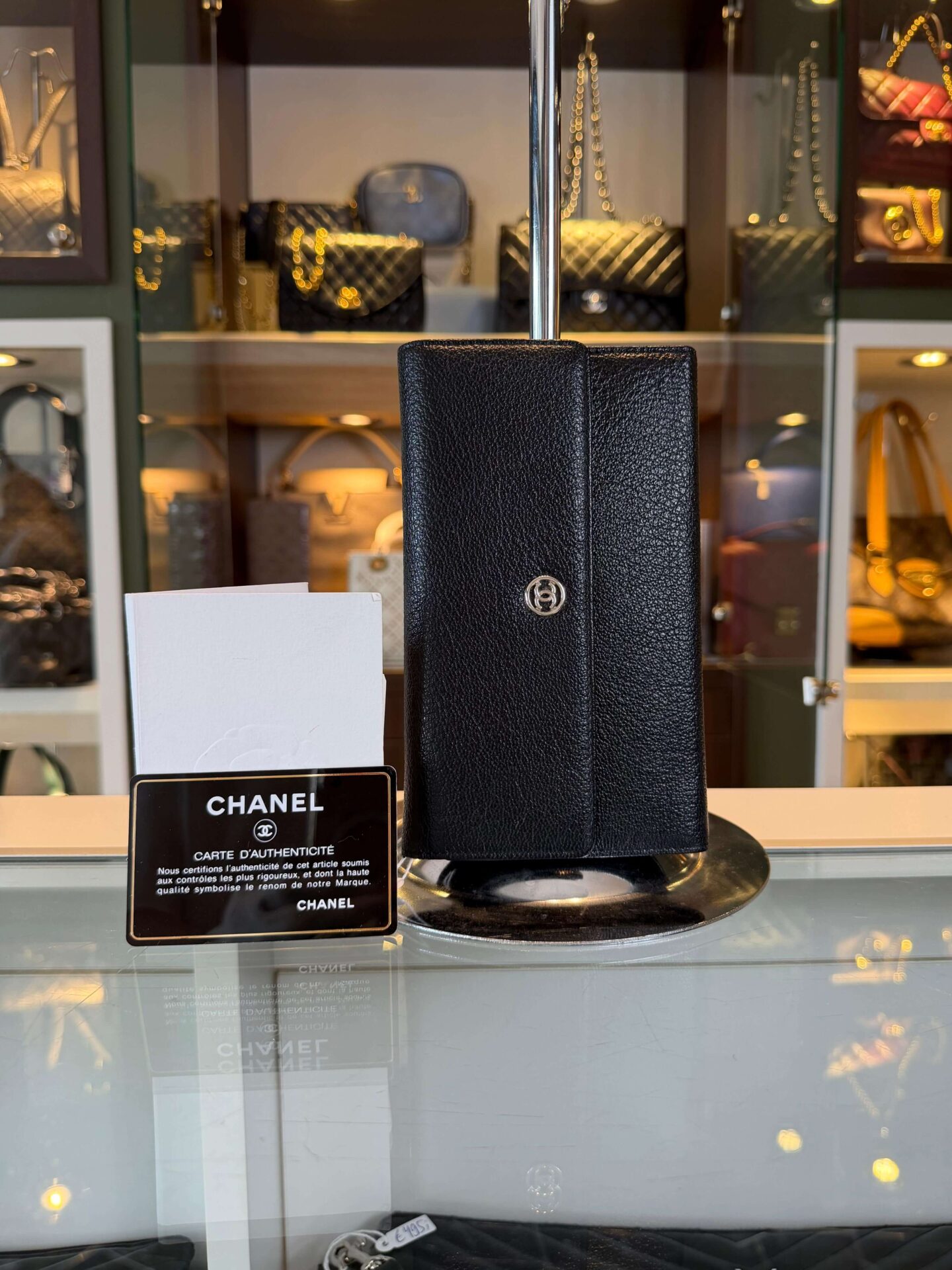 Chanel CC Button long flap portemonnee