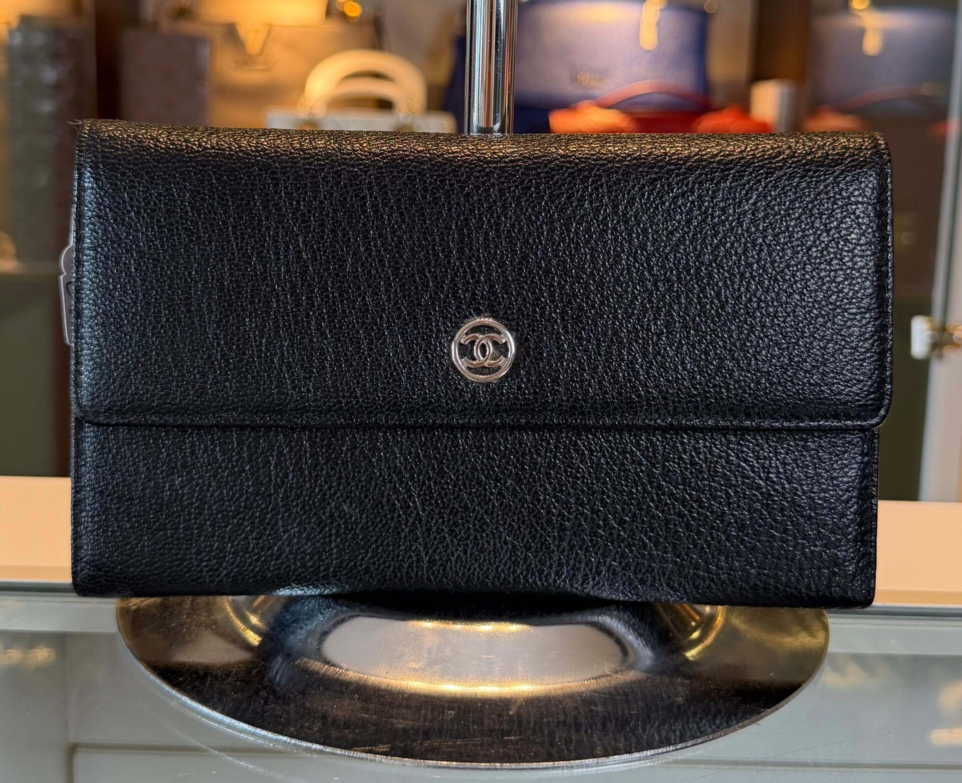 Chanel CC Button long flap portemonnee