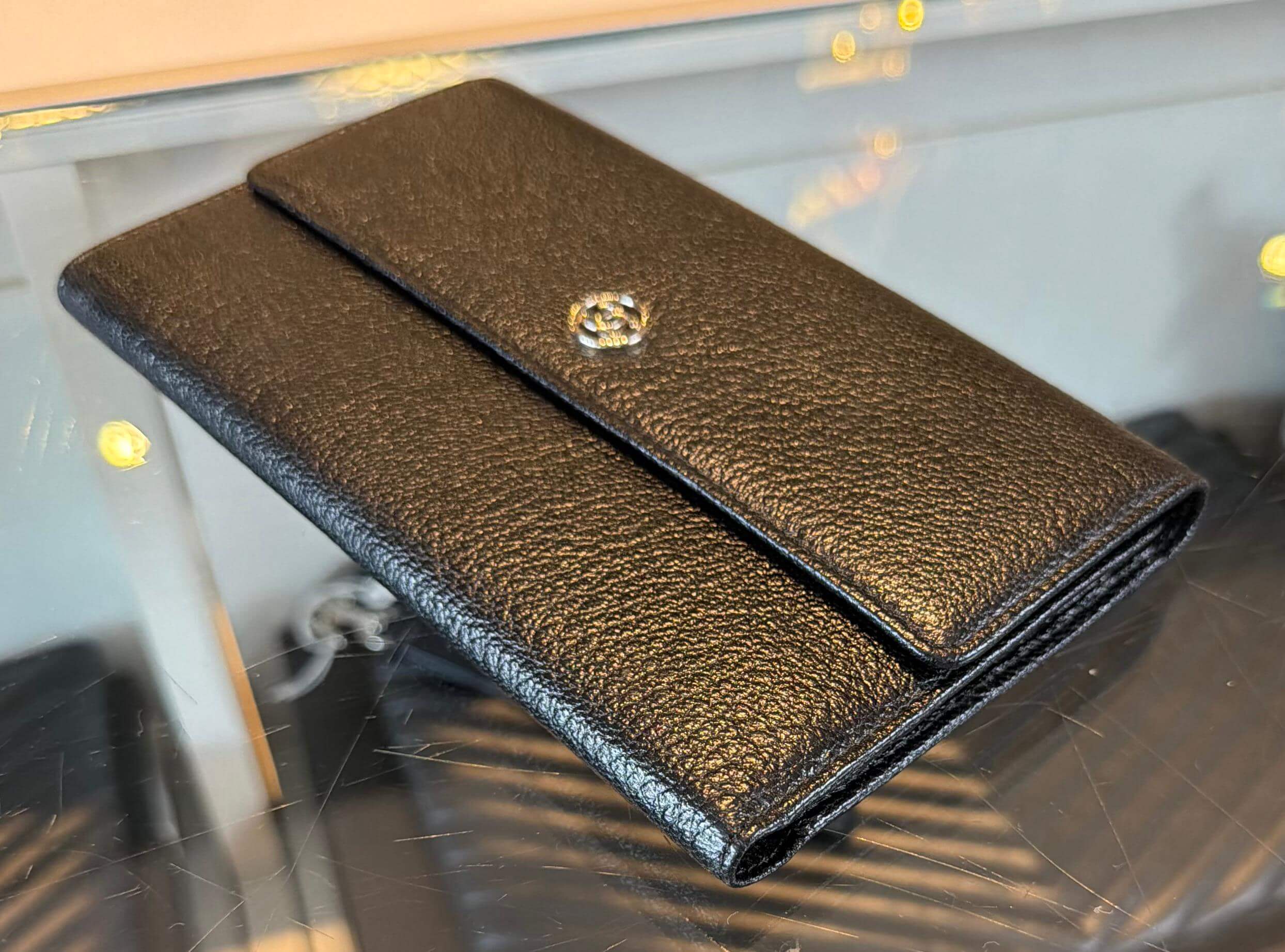 Chanel CC Button long flap portemonnee - Afbeelding 3