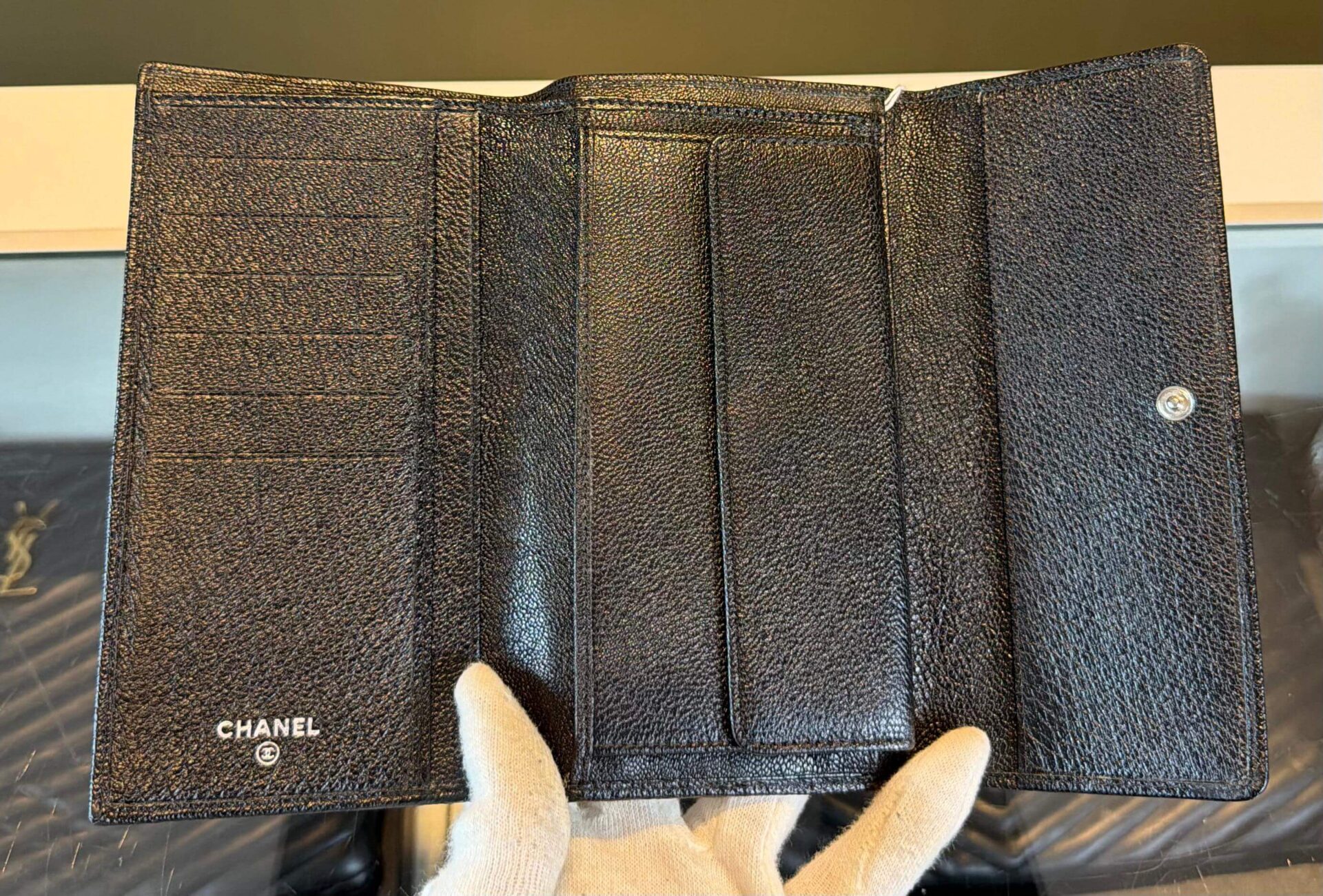 Chanel CC Button long flap portemonnee - Afbeelding 10