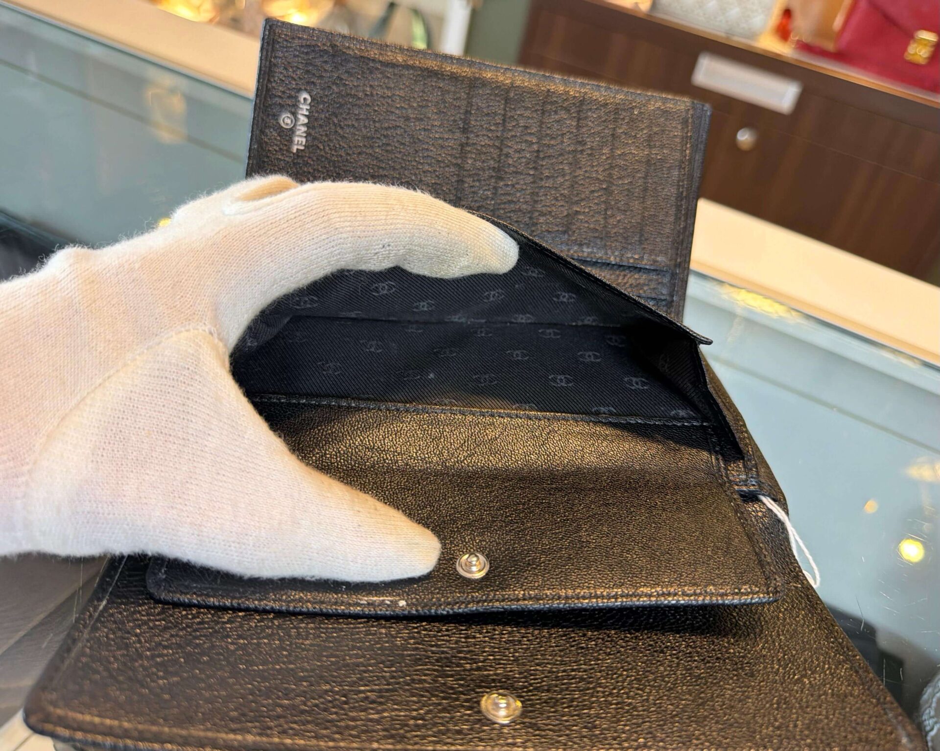 Chanel CC Button long flap portemonnee - Afbeelding 11