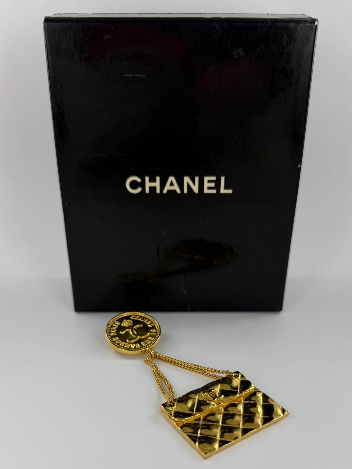 Chanel Vintage Matelassé tas Brooch - Afbeelding 4