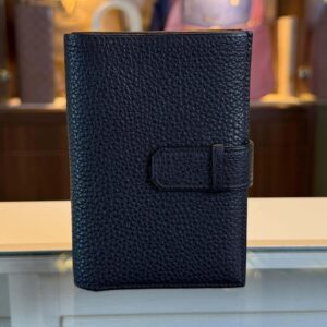 HERMÈS Bearn Compact Wallet Black