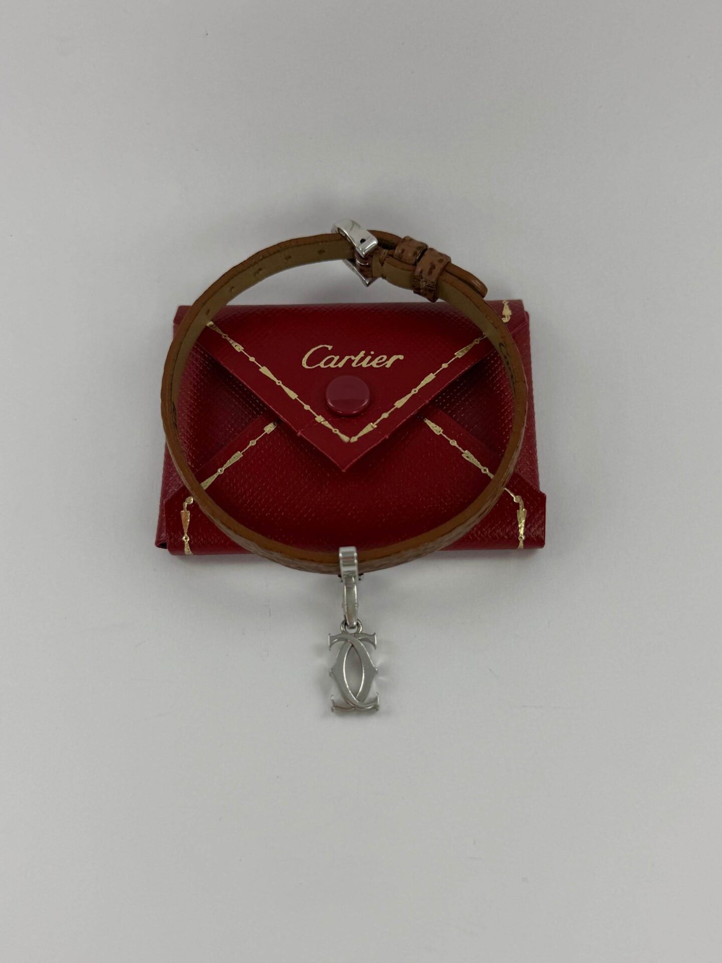 Cartier Double C leather bracelet