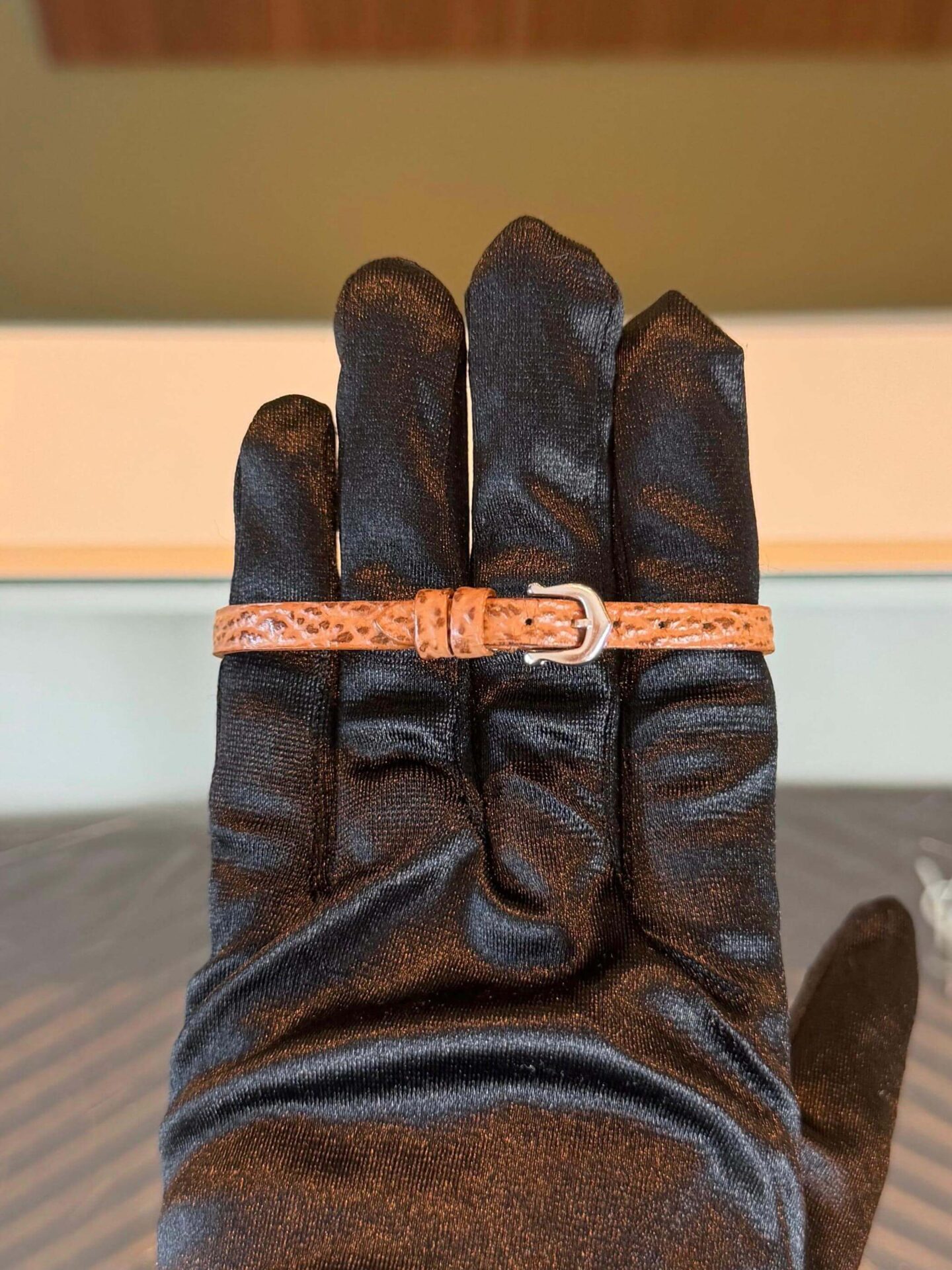 Cartier Double C leather bracelet, whitegold 18k - Afbeelding 7